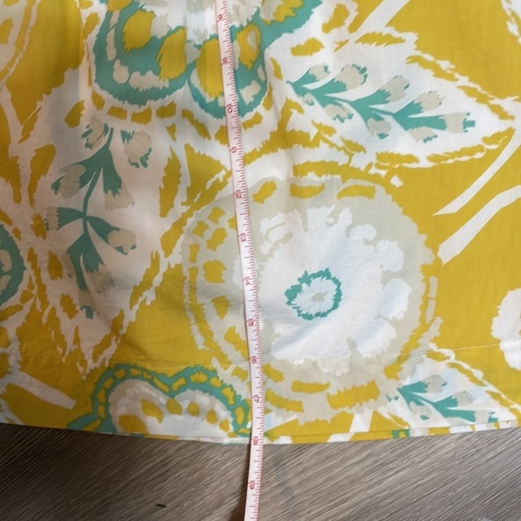 Fossil Floral Retro Yellow Skirt Size 6 - Picture 8 of 10